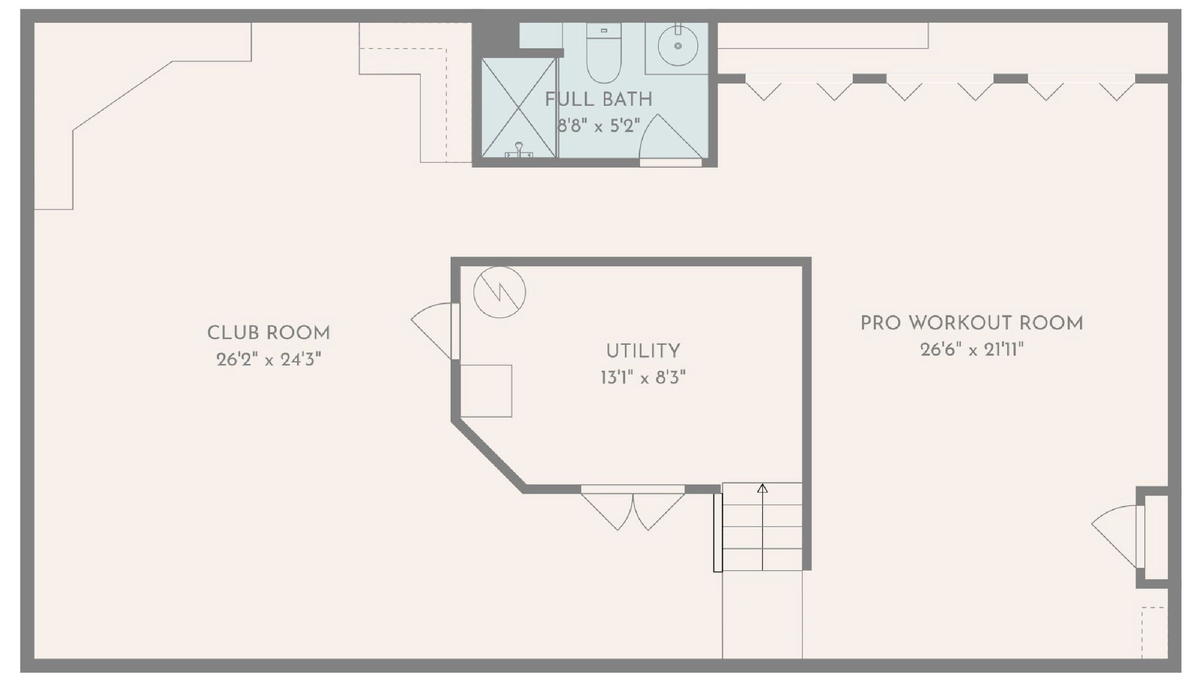 6228 Martin Road - Lower level floor plan