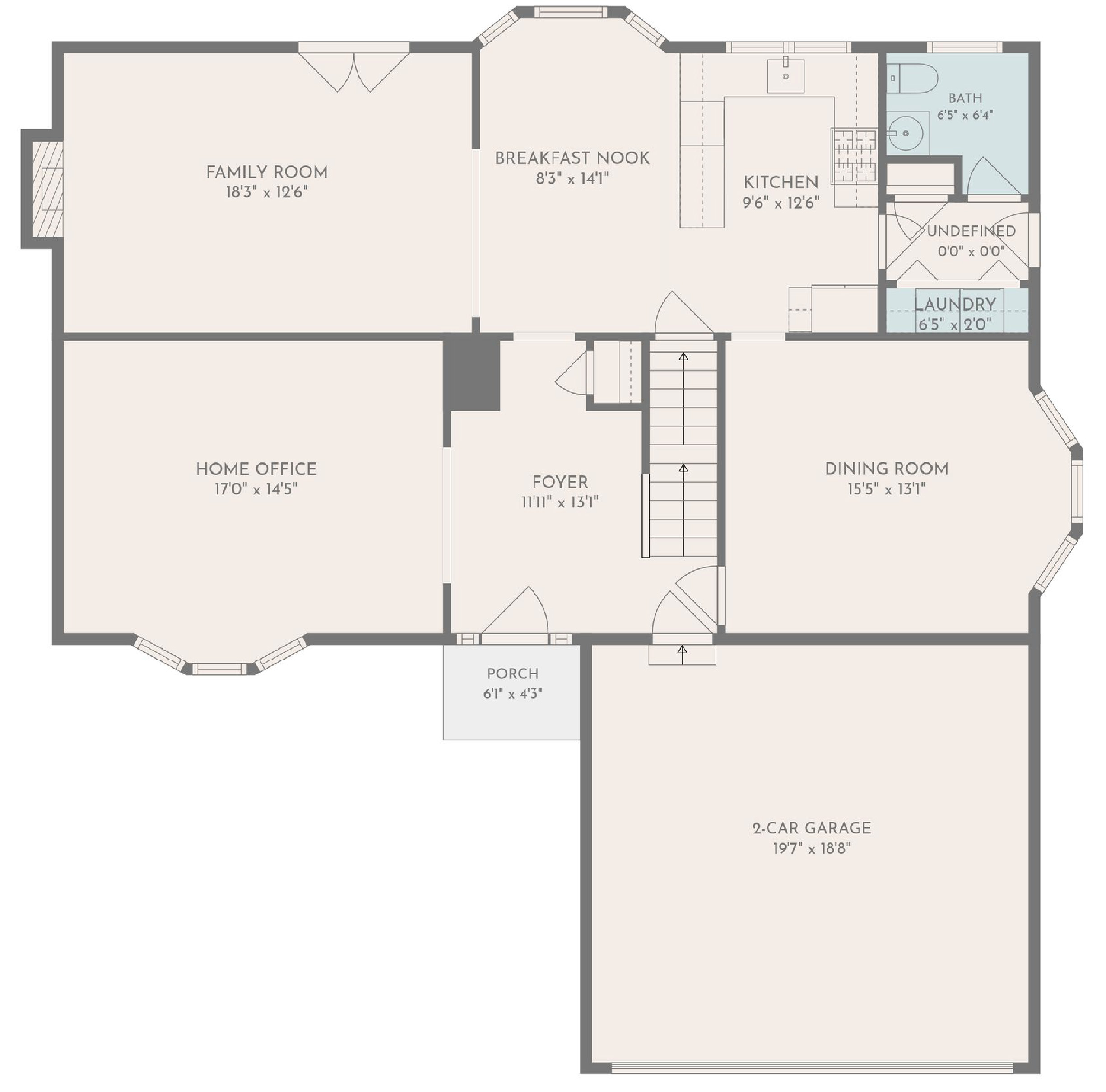 6228 Martin Road - Main level floor plan